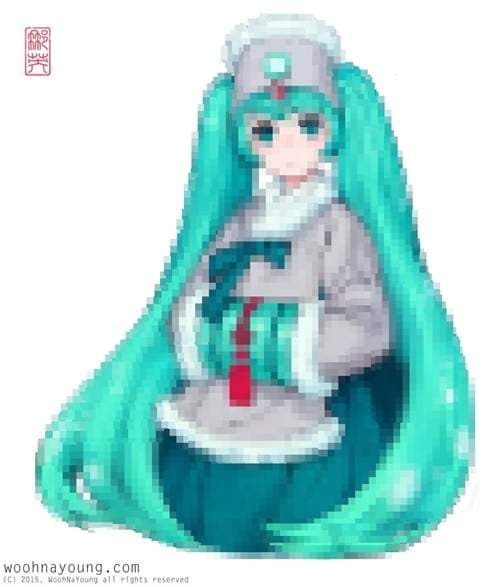古典萌娘《韩服初音》想不到韩服与双马尾也能这么萌 古典萌娘《韩服初音》想不到韩服与双马尾也能这么萌