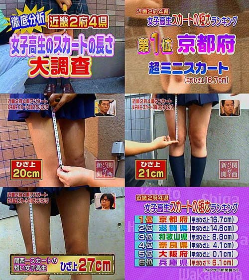 制服迷你裙排行 日本女子高中生裙子最短的地区 制服迷你裙排行 日本女子高中生裙子最短的地区