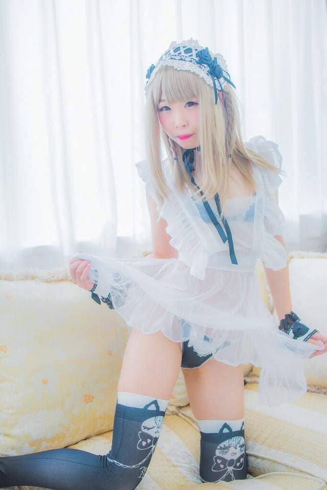 萌萌Coser朔也《透明水手服 透明围裙》夏天到了可以清凉一下❤ 萌萌Coser朔也《透明水手服 透明围裙》夏天到了可以清凉一下❤