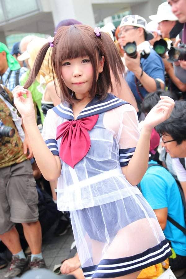 萌萌Coser朔也《透明水手服 透明围裙》夏天到了可以清凉一下❤ 萌萌Coser朔也《透明水手服 透明围裙》夏天到了可以清凉一下❤