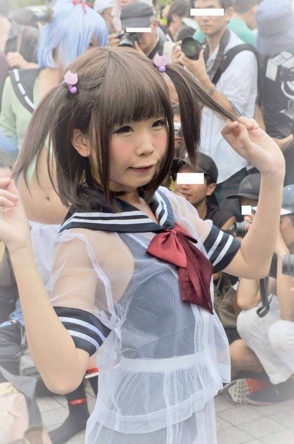 萌萌Coser朔也《透明水手服 透明围裙》夏天到了可以清凉一下❤ 萌萌Coser朔也《透明水手服 透明围裙》夏天到了可以清凉一下❤