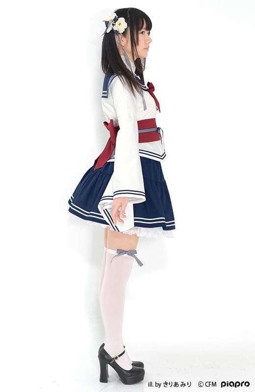 初音未来妄想商品《和服风水手服》一般的水手服不够看~还要结合点巫女风格才够萌 初音未来妄想商品《和服风水手服》一般的水手服不够看~还要结合点巫女风格才够萌