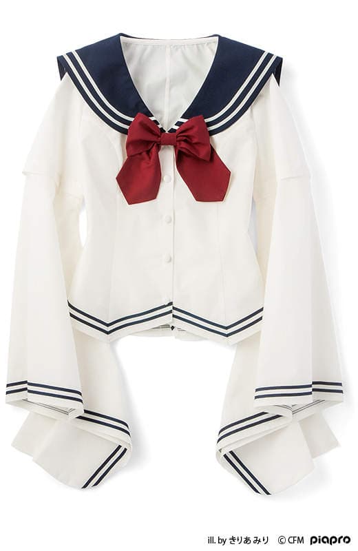 初音未来妄想商品《和服风水手服》一般的水手服不够看~还要结合点巫女风格才够萌 初音未来妄想商品《和服风水手服》一般的水手服不够看~还要结合点巫女风格才够萌