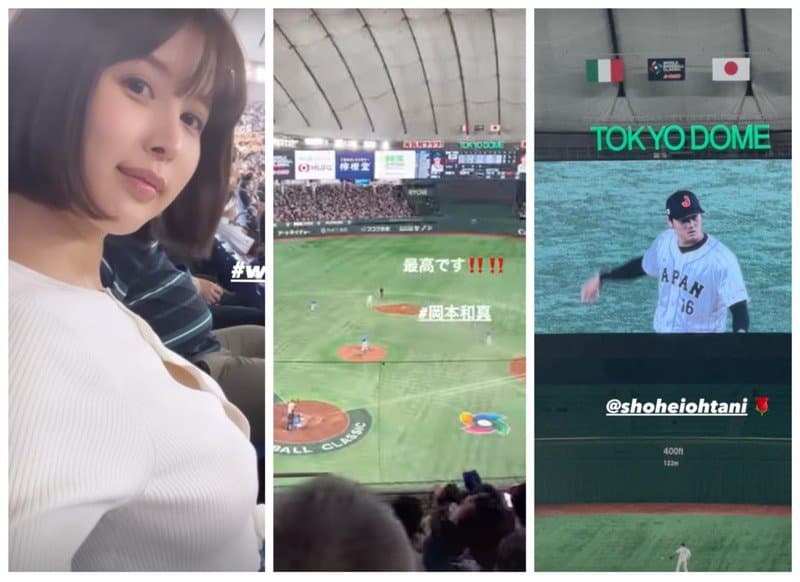 日性感女优应援经典赛!抬手惊见「无罩」好身材 球迷露事业线吸睛 日性感女优应援经典赛!抬手惊见「无罩」好身材 球迷露事业线吸睛